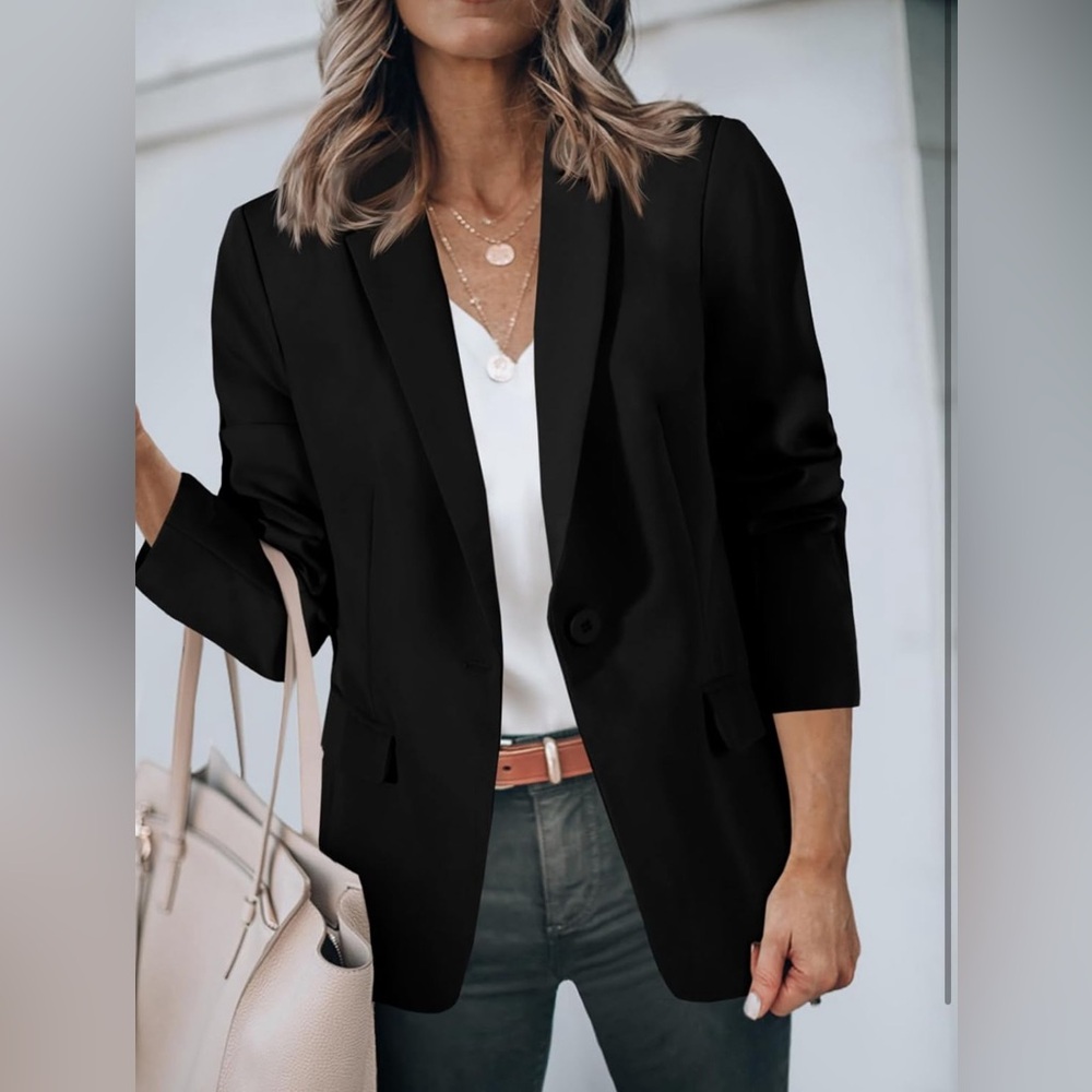 Cicy bell womens blazer casual oversized jacket
